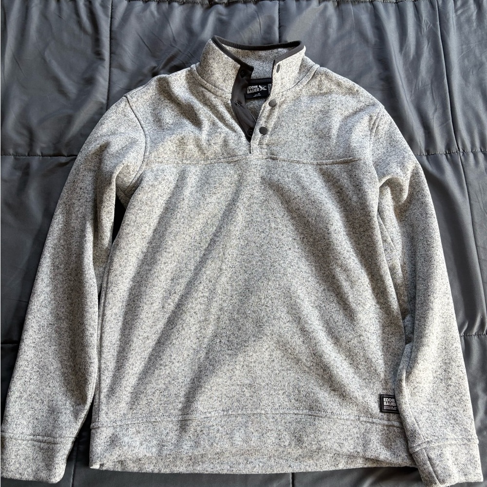 Eddie Bauer Gray Crewneck Sweater Soft Classic Design